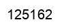 Number 125162 black image