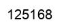 Number 125168 black image