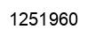 Number 1251960 black image