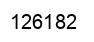 Number 126182 black image
