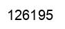 Number 126195 black image