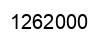 Number 1262000 black image