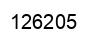 Number 126205 black image