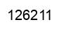 Number 126211 black image