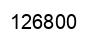 Number 126800 black image