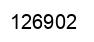 Number 126902 black image