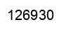 Number 126930 black image