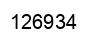 Number 126934 black image
