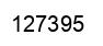 Number 127395 black image