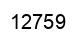 Number 12759 black image
