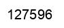 Number 127596 black image