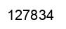Number 127834 black image