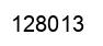 Number 128013 black image