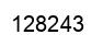 Number 128243 black image