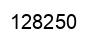 Number 128250 black image
