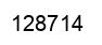 Number 128714 black image