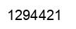 Number 1294421 black image
