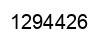 Number 1294426 black image
