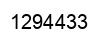 Number 1294433 black image