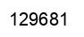 Número 129681 imagen negro