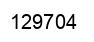 Number 129704 black image
