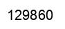 Number 129860 black image