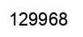 Number 129968 black image