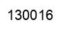 Número 130016 imagen negro