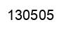 Number 130505 black image