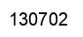 Número 130702 imagen negro