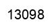 Number 13098 black image