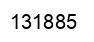 Number 131885 black image