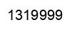Number 1319999 black image
