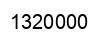 Number 1320000 black image