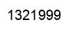 Number 1321999 black image