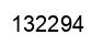 Number 132294 black image