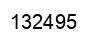 Number 132495 black image