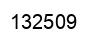 Number 132509 black image