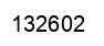 Number 132602 black image