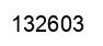 Number 132603 black image