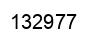 Number 132977 black image