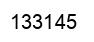 Number 133145 black image