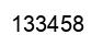 Number 133458 black image