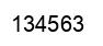 Número 134563 imagen negro