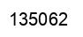 Number 135062 black image