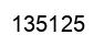 Number 135125 black image