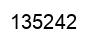Número 135242 imagen negro