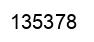 Number 135378 black image