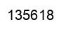 Number 135618 black image