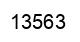 Number 13563 black image